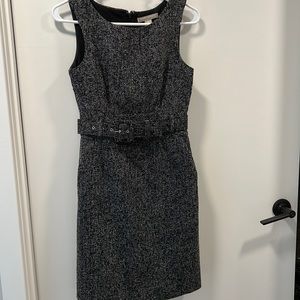 Banana Republic Tweed black/white dress with Belt (size 0)